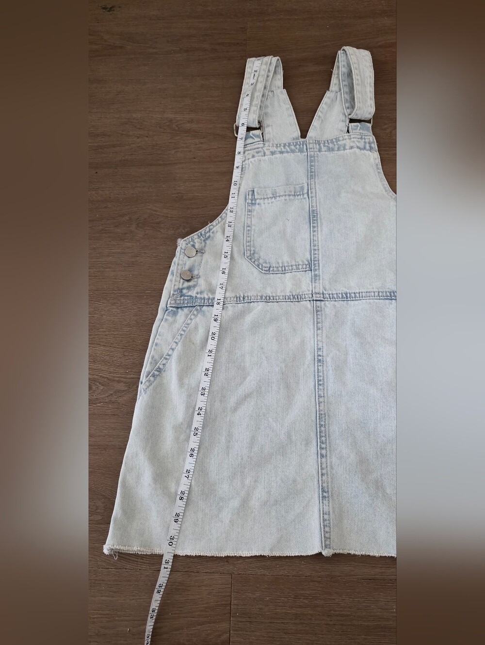 Pull&Bear Light Blue Denim Pinafore Dress - Picture 3 of 4